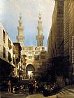 Cairo Canvas Paintings - A View in Cairo